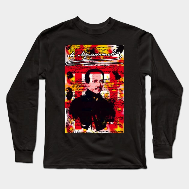 Mikhail Lermontov Long Sleeve T-Shirt by Exile Kings 